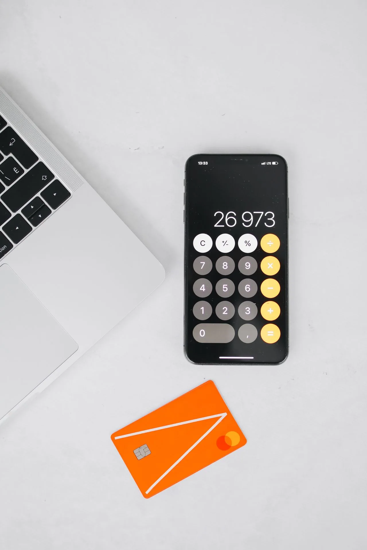 Payment card and calculator illustrating the cost of an audit